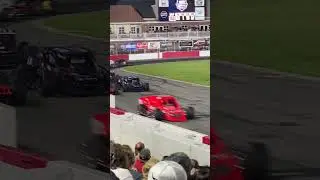 Modifieds 150 Feature Mike Sweeney Battles Burt Myers for Second then Crash Caution Out Bowman Gray