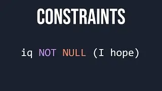 SQL Constraints for Beginners