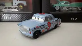 Mattel Disney Cars 2019: Slim Hood | NEW Heyday Racer Diecast (Doc's Racing Days | Blue Desert)