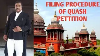 Filing procedure of quash petition