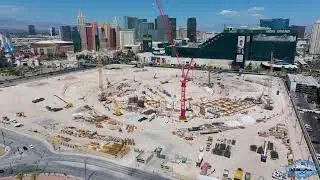 Las Vegas A's Baseball Stadium Aerial View Update - August 31st, 2025