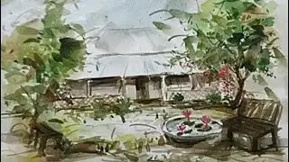 How to Create a Stunning Village House Watercolor