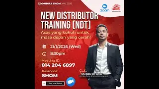 Zoominar | SHOM | NEW DISTRIBUTOR TRAINING (NDT)