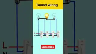 How to Tunnel wiring connection | two way switch wiring #shorts #shortsvideo #viral #tips