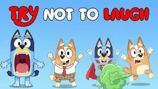BLUE REACT to BLUEY - TRY NOT TO LAUGH 🤣6-7 [YTP] Goof Edit