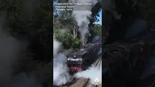Engine 6042 Beyer Garrett DC ++ @ Thirlmere 2024 Festival of Steam