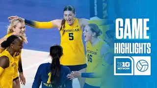 Восточный Мичиган против Мичигана | Лучшие моменты | Волейбол Big Ten | 09.02.2025