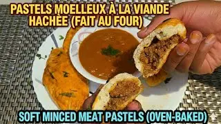 PASTELS MOELLEUX À LA VIANDE HACHÉE (FAIT AU FOUR) [ Soft minced meat pastels (oven-baked) ]
