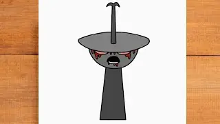 How to draw Silver Clukr Horror versi&oacute;n Incredibox Sprunki