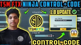 (Update 1.8) TsmFtx NINJA  ||Latest control & Sensitivity Code🥶🔥||BGMI