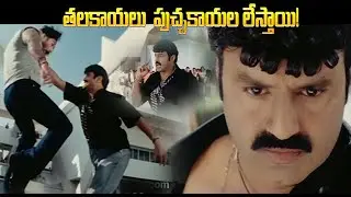 తలకాయలు పుచ్చకాయల లేస్తాయి | Veerabhadra Movie Bala Krishna Mass Warning Scene
