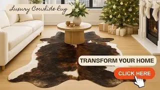 Tricolor Premium Cowhide Rug | Real Natural Cowhide | Luxury Western Home Decor