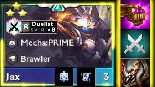 CRAZY Critical AP DMG - Jax 3 Star 8 Duelist with Tri Force Augment | TFT SET 8