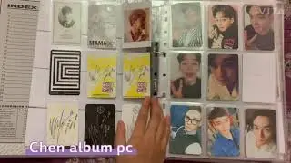 Flip through my binder (EXO Ab6ix Seventeen A.C.E Bofyou photocards and official inclusions)