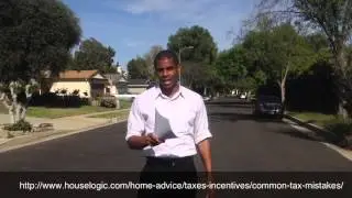 Real Estate Tax Deduction Mistakes...