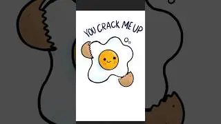 Easy how to draw a cute egg||#art #doodle #shortsvideo #cuteegg