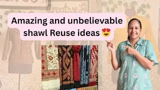 Идея повторного использования старой шали / часть 2 #creativemaa #muktajaindesign #reuse