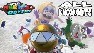 Super Mario Odyssey All Bosses Knockouts Animations (Losing Animations)