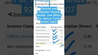 GK Energy IPO - 1st Day Subscription Status + GMP #GKIPO #GKEnergyIPO