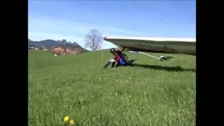 Atos VQ Hangstart Lauf&uuml;bungen im Fluggel&auml;nde Hopferau-Brandegg mit Andy Ehmann