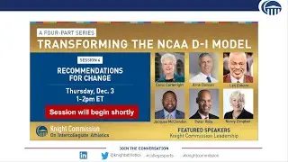 Transforming the NCAA D-I Model: Recommendations for Change