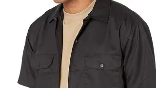 Durable & Comfortable! Dickies Short Sleeve Flex Work Shirt 👷 Perfect for Mechanics & Construction
