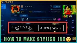 HOW TO MAKE COOL IGN LIKE GLOBAL PLAYERS IN MOBILE LEGENDS BANG BANG/NO APP REQUIRED