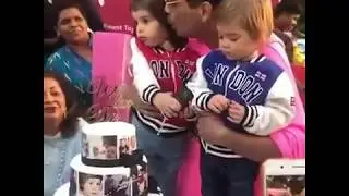 Karan Johar with his kids Roohi Johar and Yash Johar