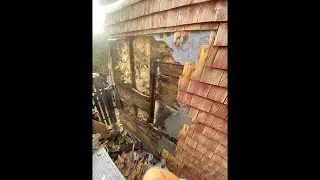 Squanto is Building lower structure under window for rot replacement, then sheathing. 🙏🏼👍🏼🔔❤️🪚
