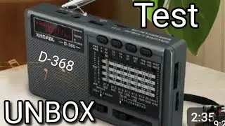 Unbox & Overview XHDATA D-368 SW MW Bluetooth - MP3 Player &pound;13