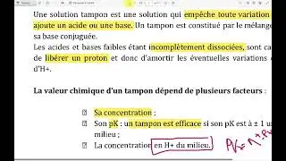 Biochimie équilibre acido basique  2année med 🩺