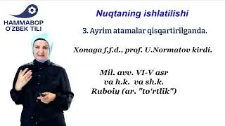 Punktuatsiya. Nuqta.