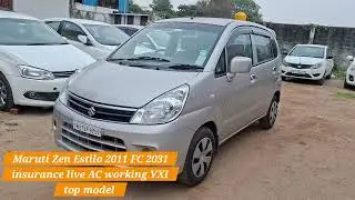 Maruti Zen Estilo 2011 FC2031 insurance live AC working VXI top model price 155,000rs