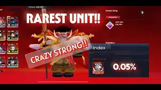 I GOT THE RAREST 0.05% IMMORTAL UNIT IN ANIME RAID!!! #animeraid #roblox #showcase