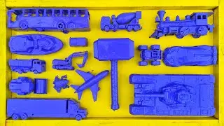 Membersihkan Mainan Mobil Balap, Truk Molen, Kereta Api, Bus Telolet, Tank Baja, Beko Excavator