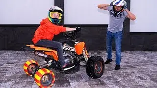 Дрифт на колёсах из СКОТЧА... СУМАСШЕДШАЯ идея.Drift quad duct tape Tires.