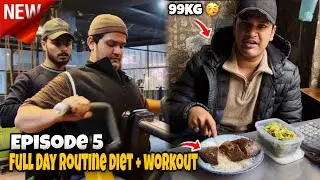 Fat Loss Transformation Episode 5 | Full Day Diet & Workout Routine🔥💪🏻