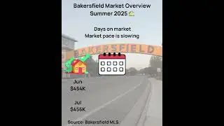 Bakersfield Market Overview&mdash;Summer 2025🏡 #realestate #marketoverview #bakersfield #bakersfieldhomes