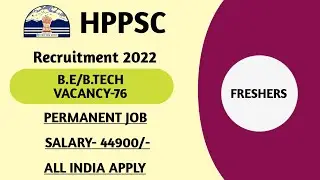 HPPSC RECRUITMENT 2022| HPPSC AE RECRUITMENT 2022 | HPPSC AE ONLINE FORM 2022| HPPSC AE VACANCY 2022