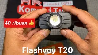 Flashvoy T20 senter kepala zoom murah tahan lama