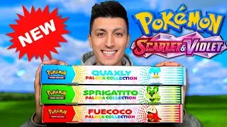 Карты Pok&eacute;mon Scarlet и Violet! Открываем ВСЕ коллекционные коробки Pok&eacute;mon PALDEA!