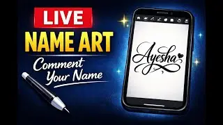 Write Your Name Live ✍️ | Free Name Art | Live Drawing
