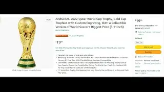 Amazing World Cup Trophy Replica!