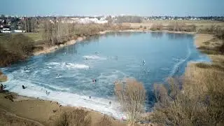 Butzer See - Kaulsdorfer Seen - Drohnenaufnahmen aus dem Februar 2018