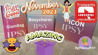 Спойлер IPSY ноября 2023 года InPerson GlamBag, Boxycharm и ICON #giftedbyipsy @ipsydotcom @BoxyCharm