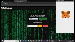 Building a Simple Banking System Smart Contract with Solidity by connecting front end