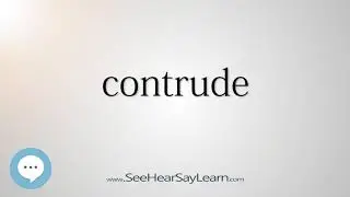 contrude (Every English Word Pronounced) 📕🔊🗣️😎✅