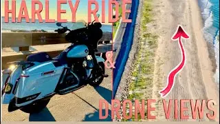 HARLEY RIDE TO JERSEY SHORE: STUNNING DRONE VIEWS FROM ABOVE! 🏍️🌊🚁