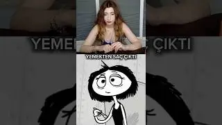 YEMEKTEN SA&Ccedil; &Ccedil;IKTI VE...#shorts #trending #nur&ouml;zkurt