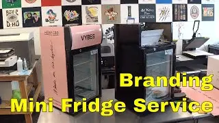 Branding Mini Fridge i drink Vybes Company - Rm wraps